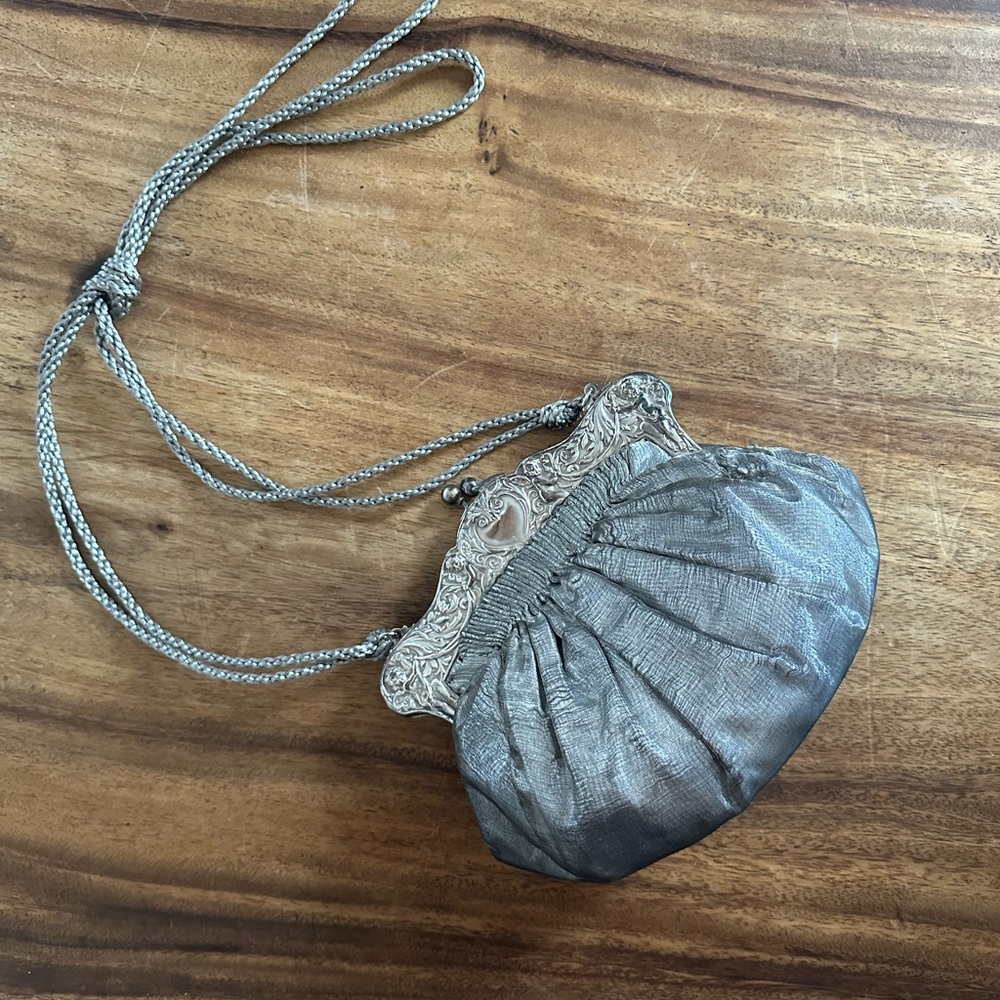 Unique Silver Top Purse